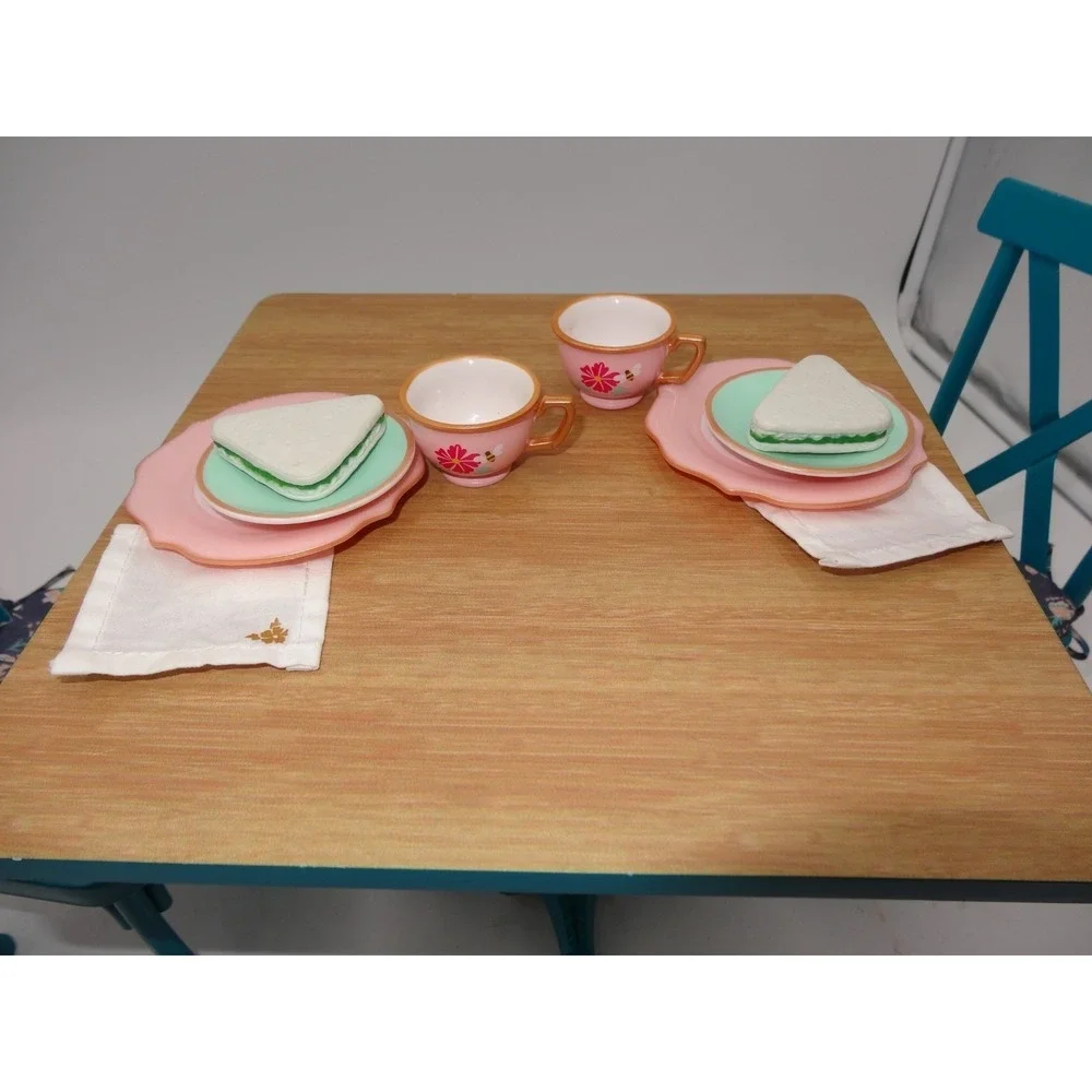 American Girl‎ Doll Teatime Table & Chairs Set Truly Me some Accessories Retired